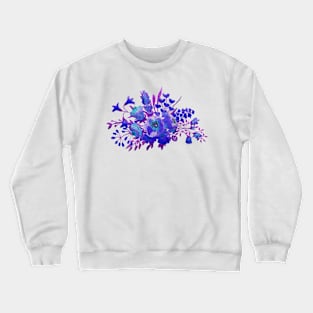 Violet Floral Dream Crewneck Sweatshirt